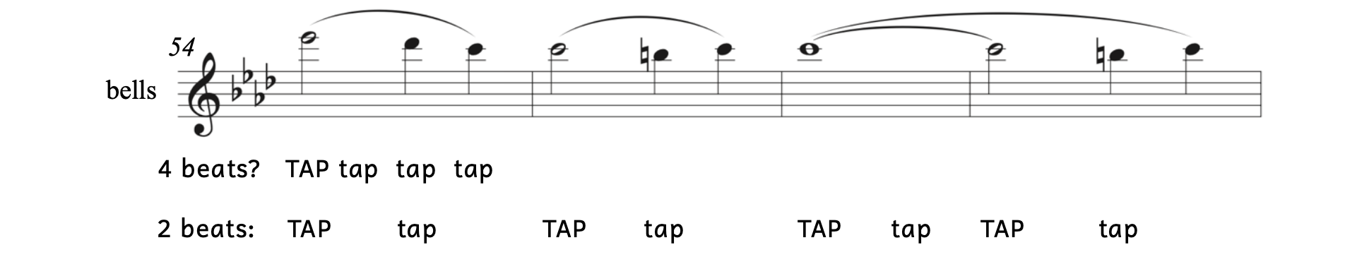 You would tap your foot twice per measure in Soosa's "The Stars and Stripes Forever". Tapping your foot four times per measure is too quick.