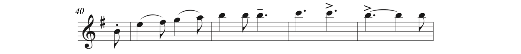 Melody from Smetana's Má Vlast in E minor.