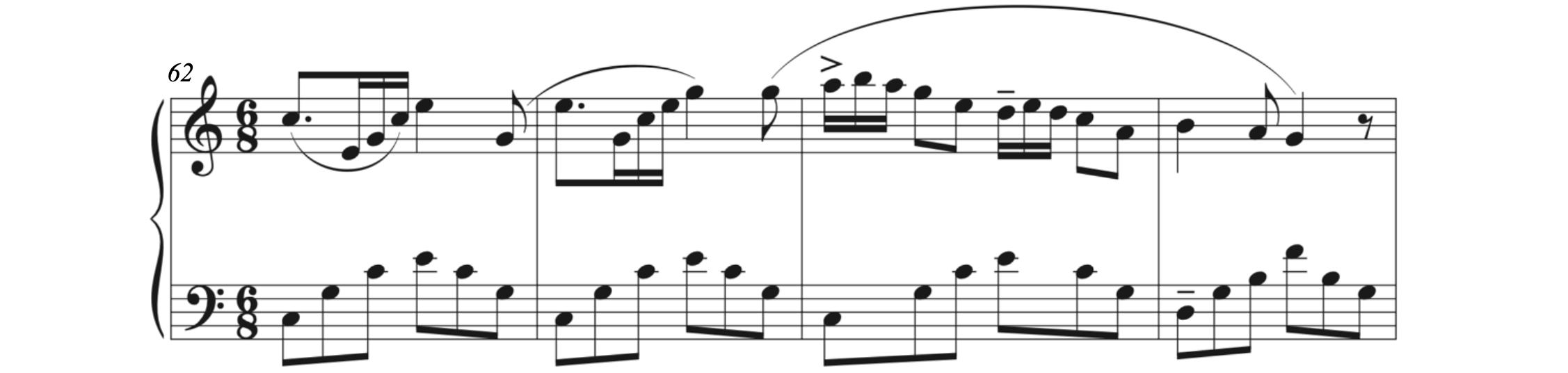 Score to Virgil, Barchetta, op. 23, no. 1