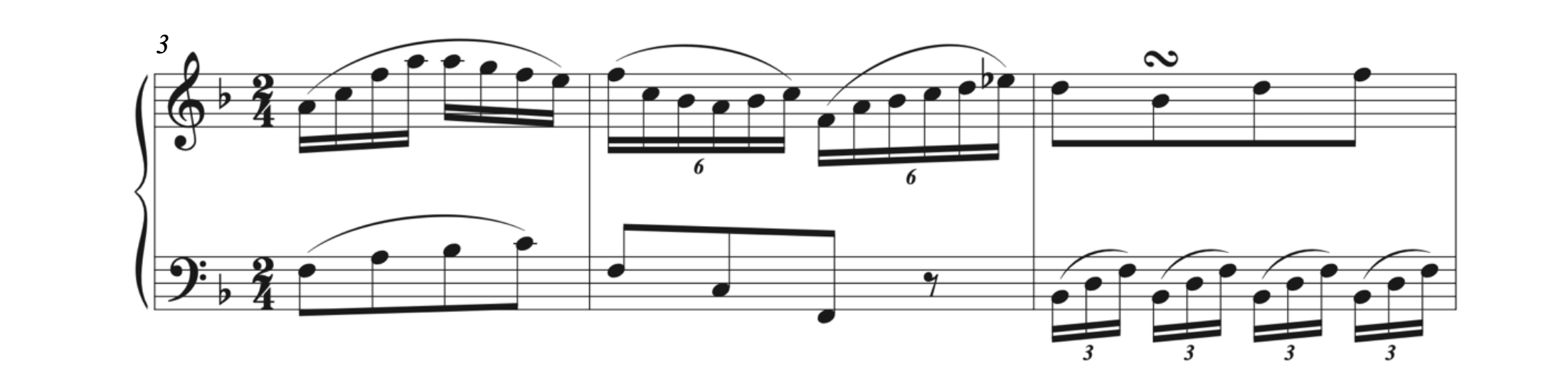 Score of Savage, Six Easy Lessons for the Harpsichord or Pianoforte, Sonata No. 5, i - Moderato