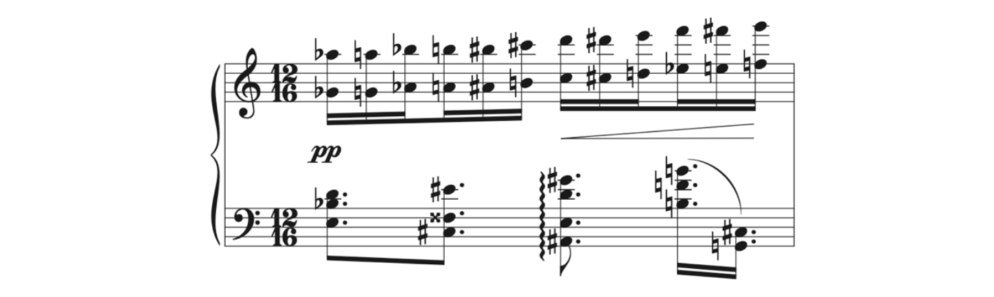 Score of Scriabin, Etude, Op. 65, No. 1