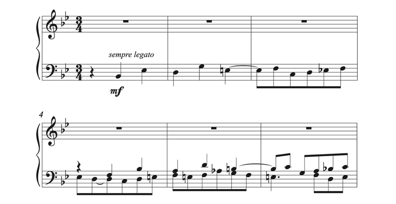 Score from Wieck Schumann, Fugue No. 2