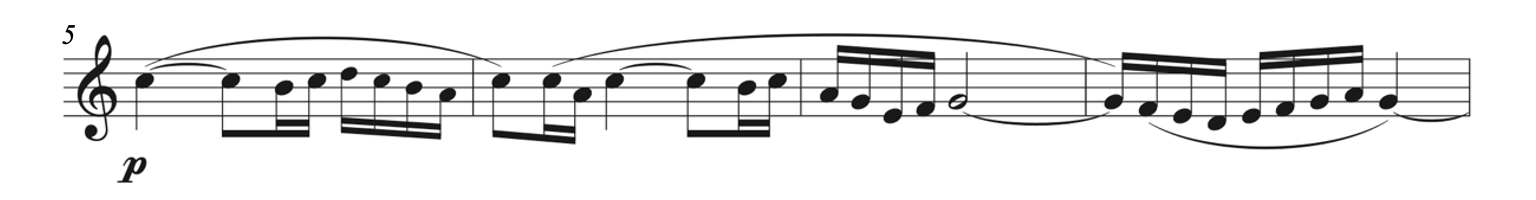 Flute part in Ravel, Bolero