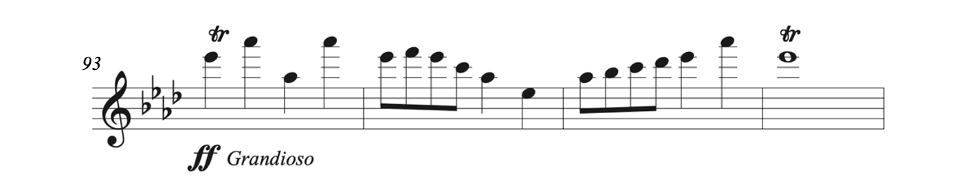 Piccolo's part in Sousa's "The Stars and Stripes Forever"