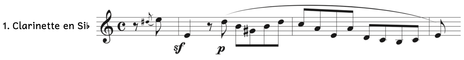 Clarinette en Si-flat in Chrzeetien, Wind Quintet