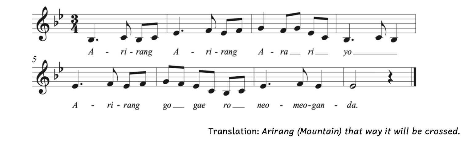 Score to Arirang.